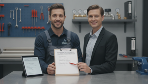 Commercial plumbing maintenance checklist visual for Grovetown property managers